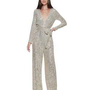 Sequin Jumpsuit, size 8, with tags